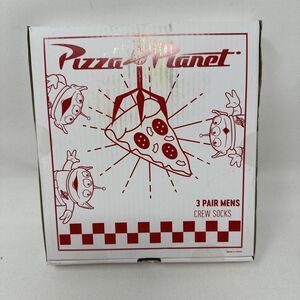 Disney Pixar Pizza Planet Toy Story 3 Pair Mens Dress Crew Socks Size‎ 10-13 NEW